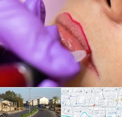 تاتو لب در ضیابری رشت