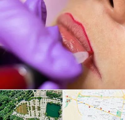 تاتو لب در وکیل آباد مشهد