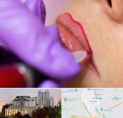 تاتو لب در فرشته