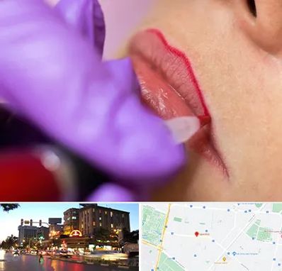 تاتو لب در بلوار سجاد مشهد