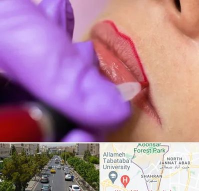 تاتو لب در شهران