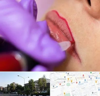 تاتو لب در میدان کاج