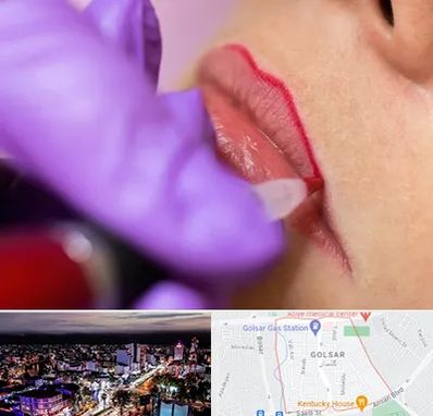 تاتو لب در گلسار رشت