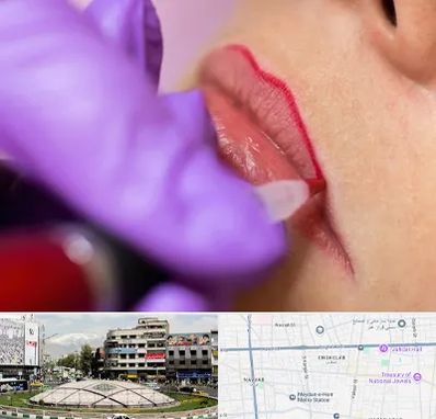 تاتو لب در مرکز تهران