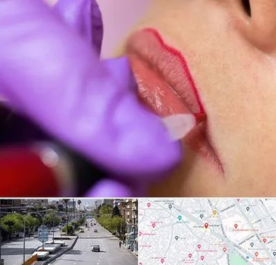 تاتو لب در خیابان زند شیراز