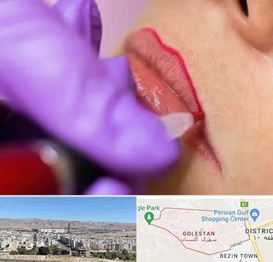 تاتو لب در شهرک گلستان شیراز