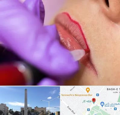 تاتو لب در فلکه گاز شیراز