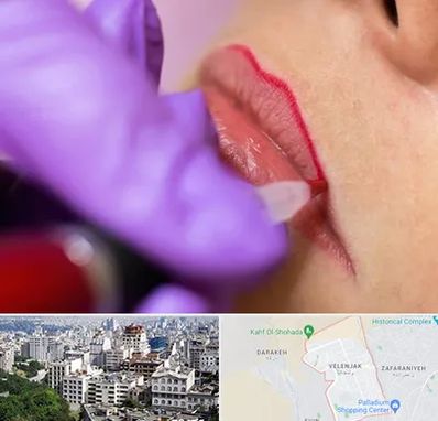 تاتو لب در ولنجک