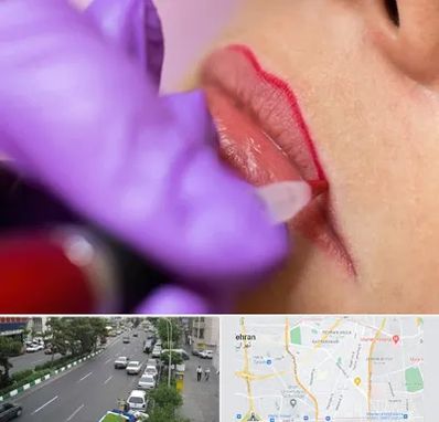 تاتو لب در ستارخان 