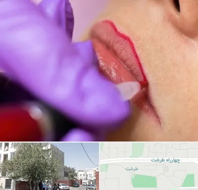 تاتو لب در طرشت