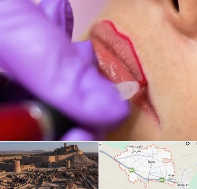 تاتو لب در بم