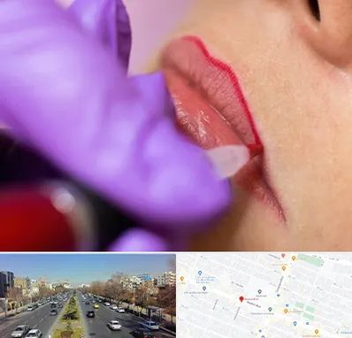 تاتو لب در بلوار معلم مشهد