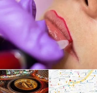 تاتو لب در میدان ولیعصر