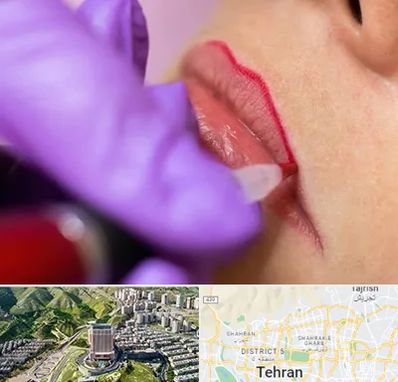 تاتو لب در شمال تهران