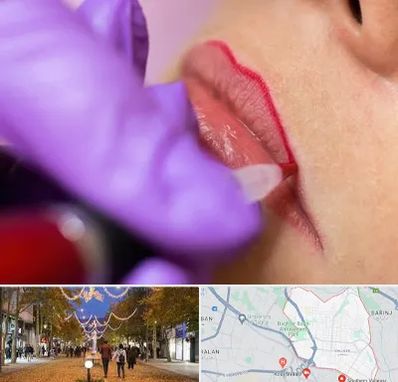 تاتو لب در ولیعصر ارومیه