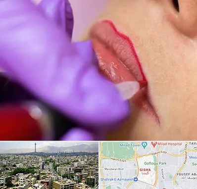 تاتو لب در گیشا