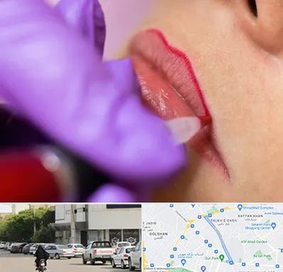 تاتو لب در قدوسی شرقی شیراز