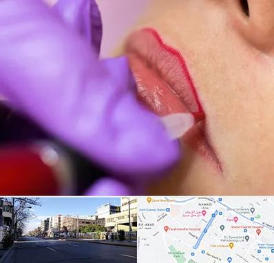 تاتو لب در خیابان ملاصدرا شیراز