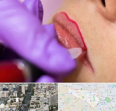 تاتو لب در منطقه 18 تهران