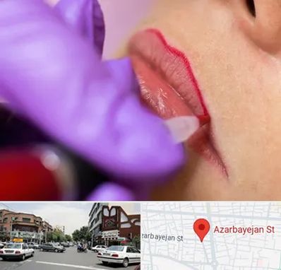 تاتو لب در خیابان آذربایجان