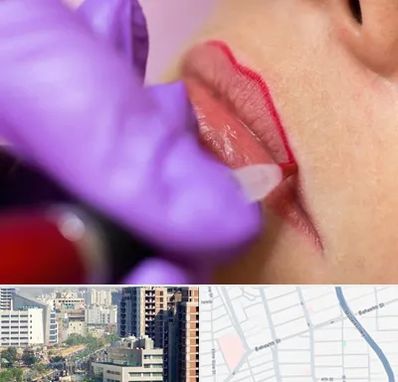 تاتو لب در خیابان بهشتی