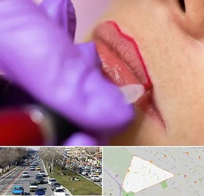 تاتو لب در احمدآباد مشهد