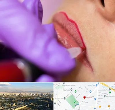 تاتو لب در هنگام