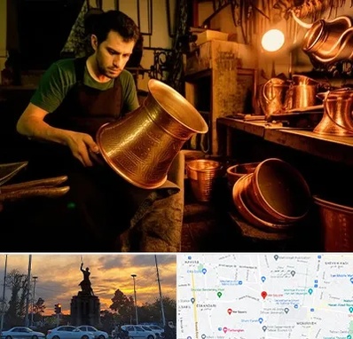 خریدار ظروف مسی در میدان حر