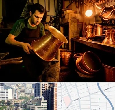 خریدار ظروف مسی در خیابان بهشتی
