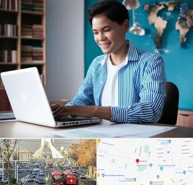 مترجم زبان انگلیسی در خیابان آزادی 