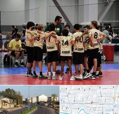 آکادمی والیبال در ضیابری رشت