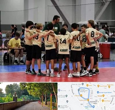 آکادمی والیبال در فلکه گاز رشت