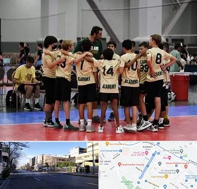 آکادمی والیبال در خیابان ملاصدرا شیراز