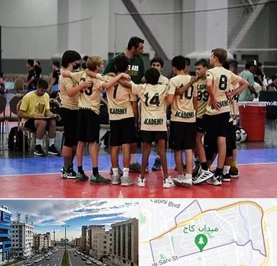 آکادمی والیبال در سعادت آباد 