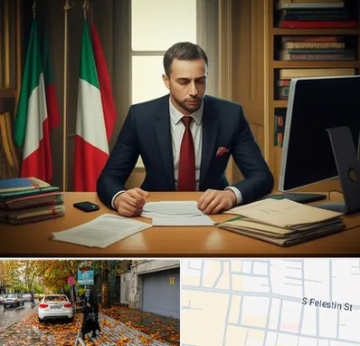 مترجم زبان ایتالیایی در خیابان فلسطین