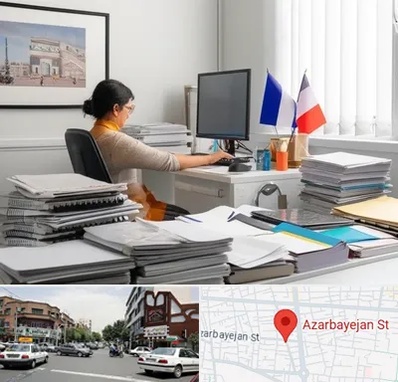 دارالترجمه فرانسوی در خیابان آذربایجان 