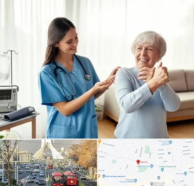 خدمات پرستاری در خیابان آزادی 