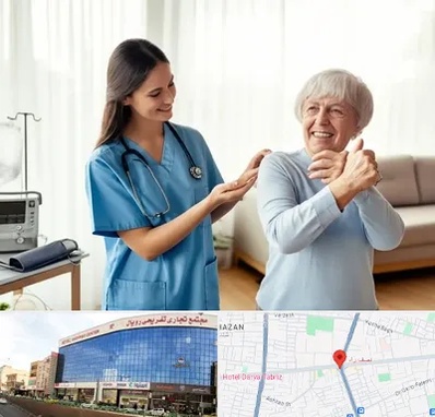 خدمات پرستاری در نصف راه تبریز 
