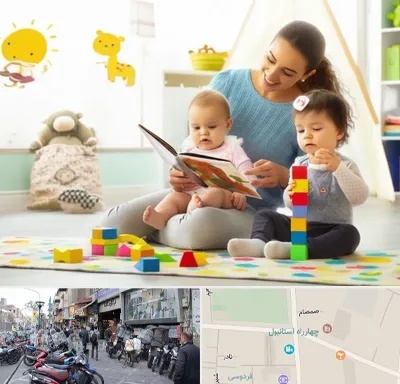 پرستار کودک و نوزاد در چهارراه استانبول