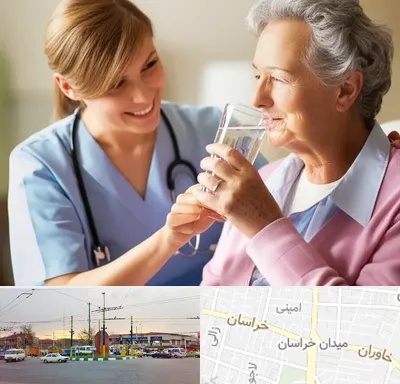 پرستار بیمار در میدان خراسان