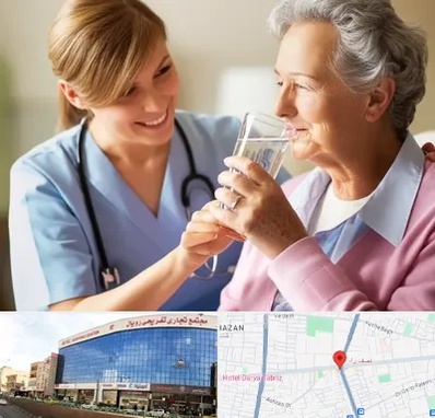 پرستار بیمار در نصف راه تبریز 