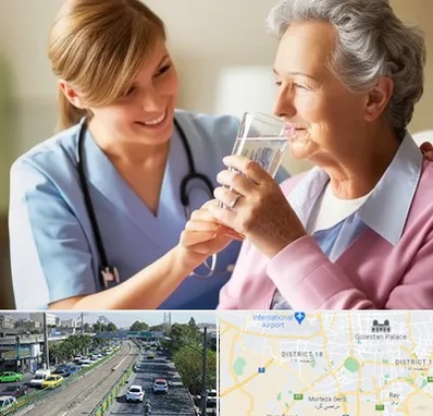 پرستار بیمار در جنوب تهران 