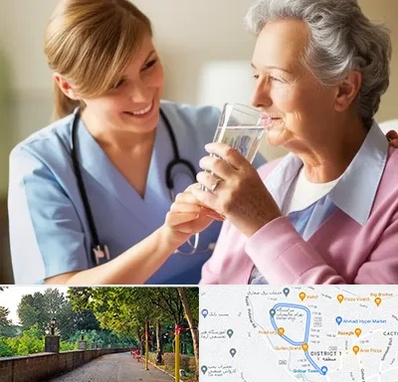 پرستار بیمار در فلکه گاز رشت 