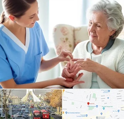 شرکت پرستاری در خیابان آزادی