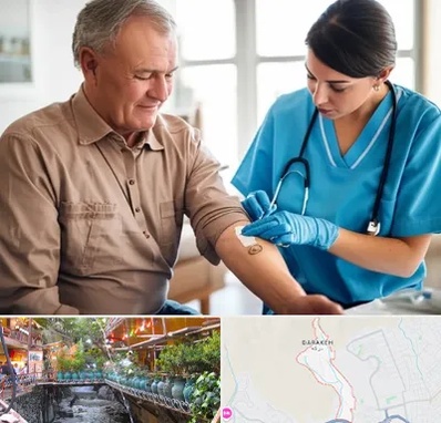 تزریقات و پانسمان در درکه 