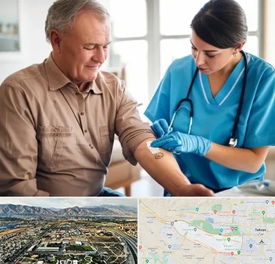 تزریقات و پانسمان در منطقه 21 تهران 