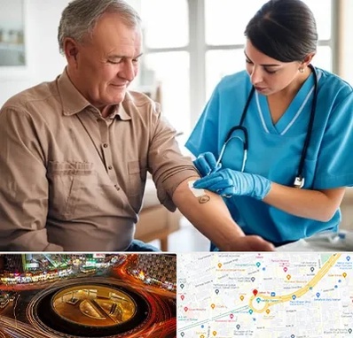 تزریقات و پانسمان در میدان ولیعصر 