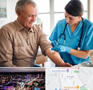 تزریقات و پانسمان در گلسار رشت 