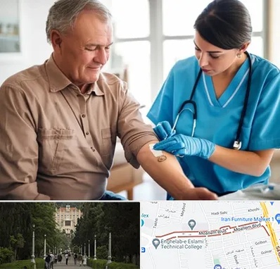 تزریقات و پانسمان در بلوار معلم رشت 