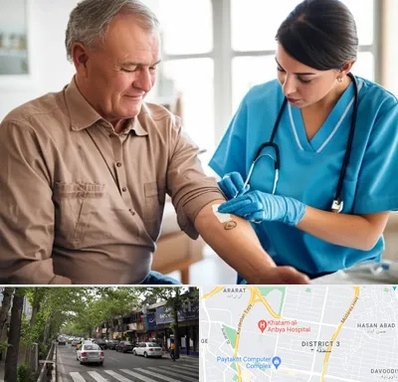 تزریقات و پانسمان در ظفر 